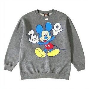 gray | mickey unlimited | 2000’s | mickey mouse | crewneck sweatshirt